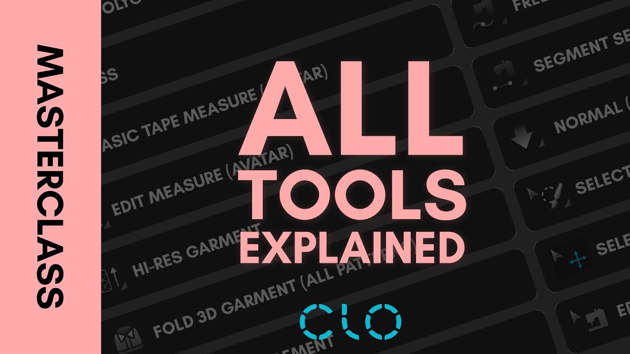 Chapter 2 Part 2 - Every Single CLO3D Tool Explained in Less Than 30 Minutes | GRMNT Masterclass