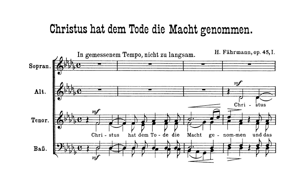 Hans Fährmann - Op. 45, 7 Sprüche w/ score