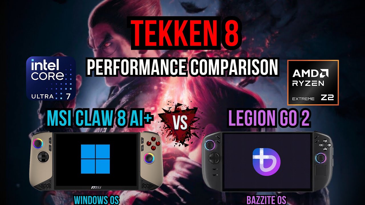 Tekken 8 MSI Claw 8 AI+ vs. Legion Go 2