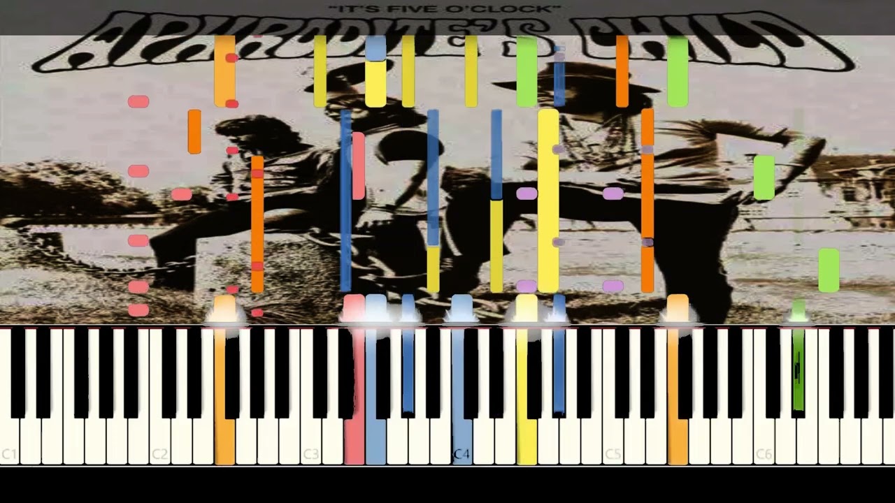 It's five o' clock  (Aphrodite's Child)  _Midi Channel Synthesia_ Piano Midi Tutorial ITA