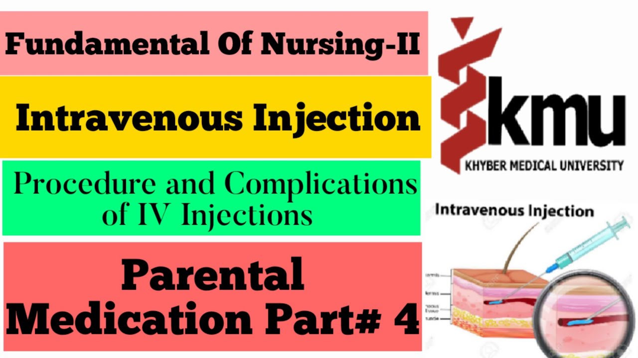 Intravenous Injection in Urdu/Hindi | Parenteral Medication Part # 4 | Complication of IV injection.