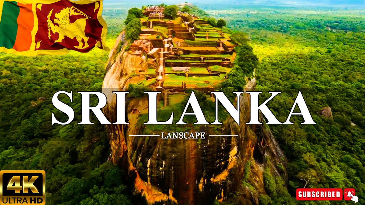 FLYING OVER SRI LANKA 4K UHD | Relaxing Music Along With Beautiful Nature Videos - 4K Video HD