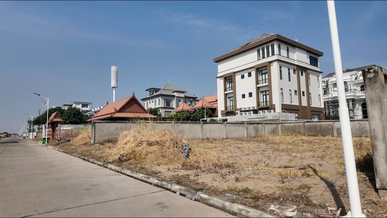 The Most Big Modern Villa Area View, Cambodia DownTown View Scene Tour #16