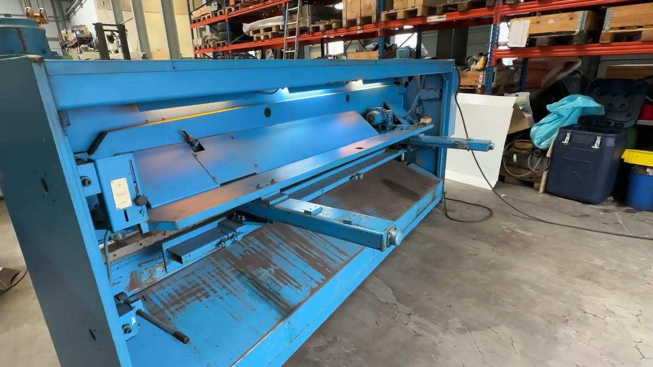 Hydraulische Tafelschere Fab. LVD Typ. HSL 31-6,35, Bj. 1988, Erdmann Werkzeugmaschinen