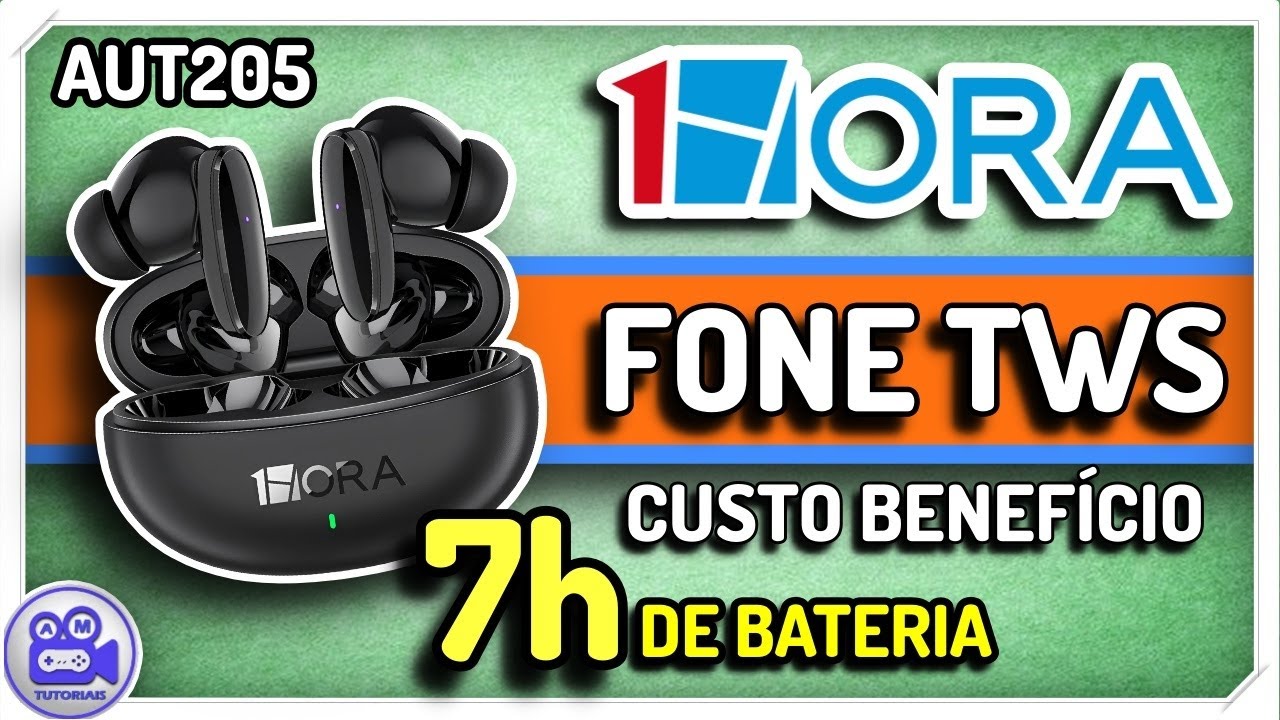 Fone de Ouvido Bluetooth Custo Benefício | Melhor Fone Bluetooth do Mercado Livre | 1HORA AUT205