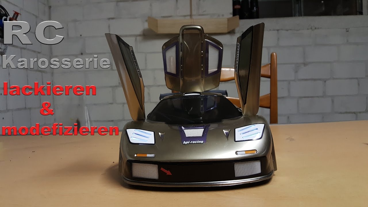 RC Karosserie Lackieren & Modifizieren | Flügeltüren, Heckklappe, Leds... | McLaren F1