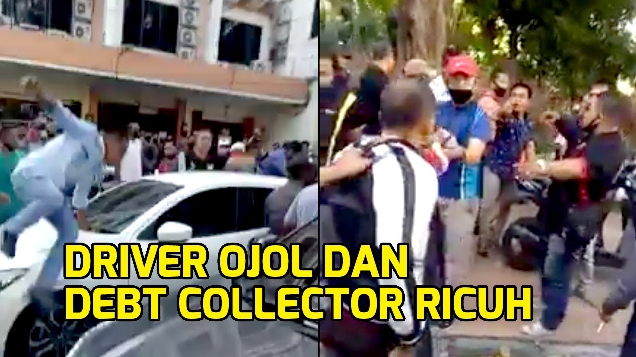 VIRAL Video Pengemudi Ojol dan Debt Collector Ricuh di Surabaya