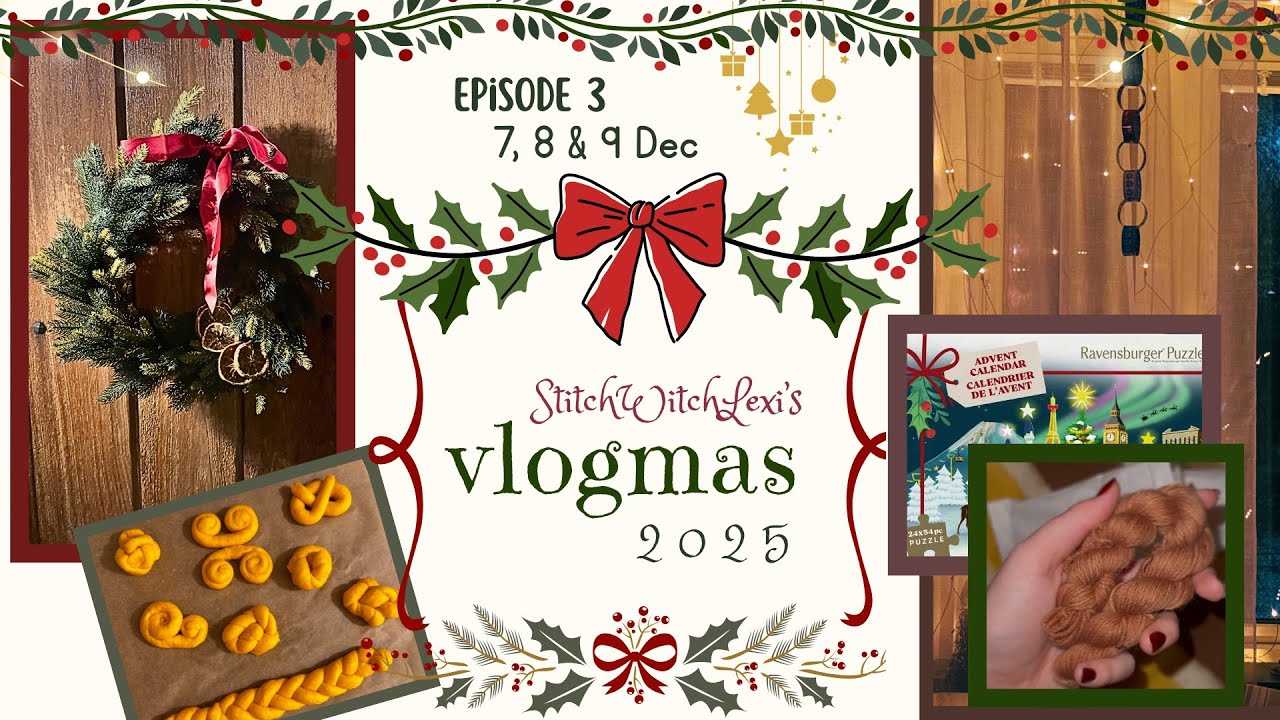 ✨7th, 8th & 9th of Dec✨ Knitting, puzzles & mini yarn skein advent [StitchWitchLexi’s winter vlogs] 