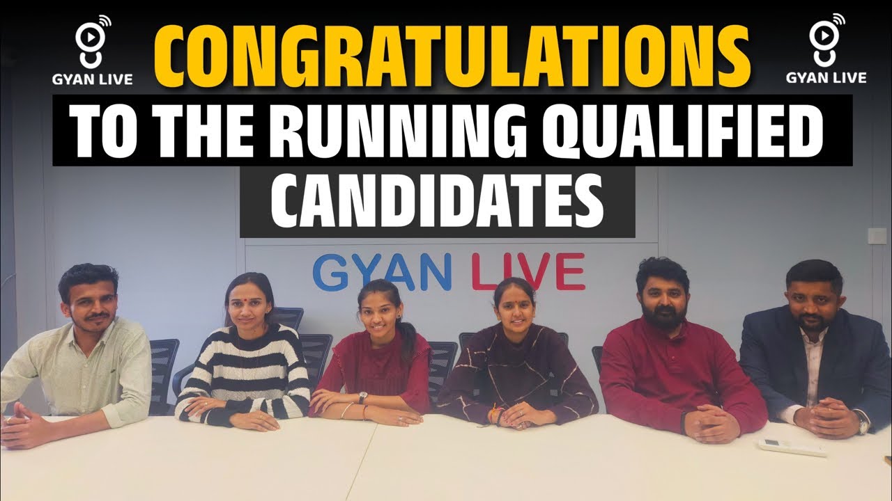Congratulations to the running qualified candidates