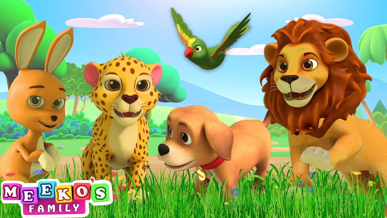 Move It Like The Animals Song | Animal Songs for Babies | Meeko's Family [4K]