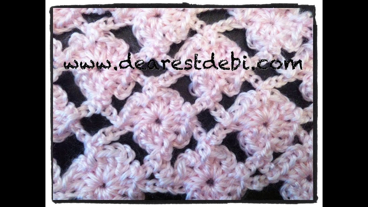 Crochet Flower Lattice Stitch