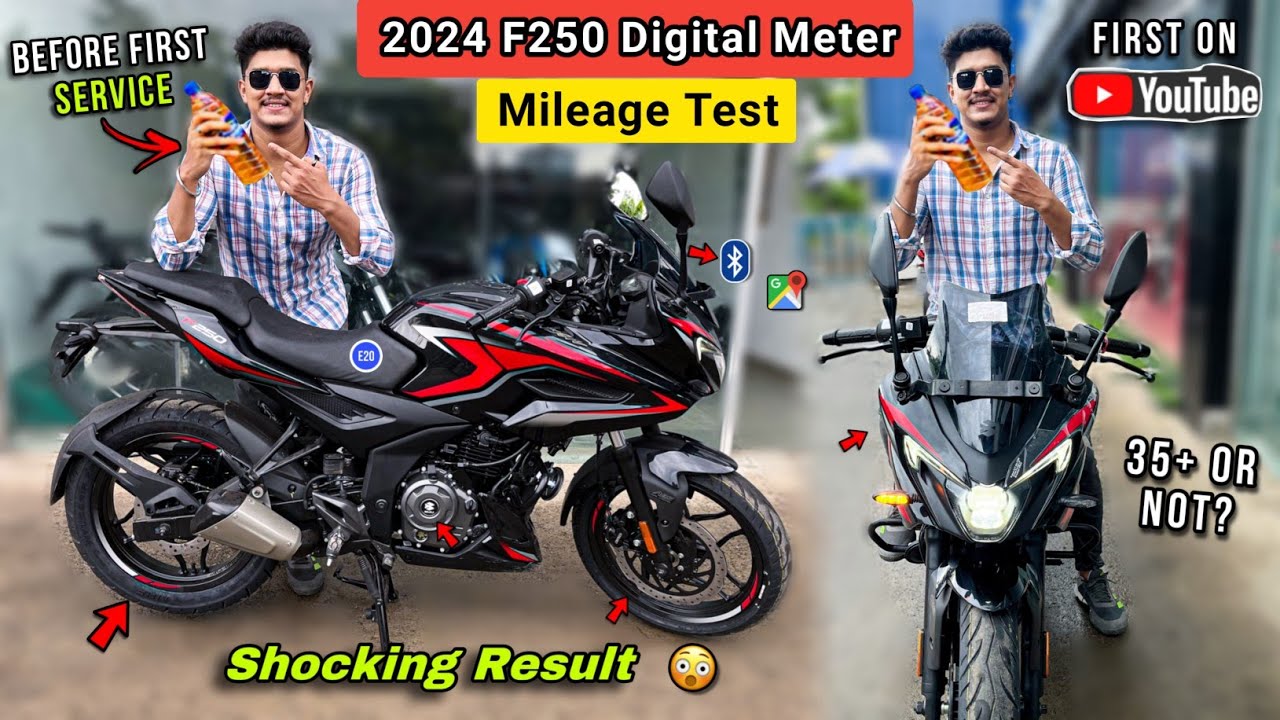 2024 Bajaj Pulsar F250 Mileage Test In City New Model - Shocking Result 😱 | Pulsar F250 Mileage Test