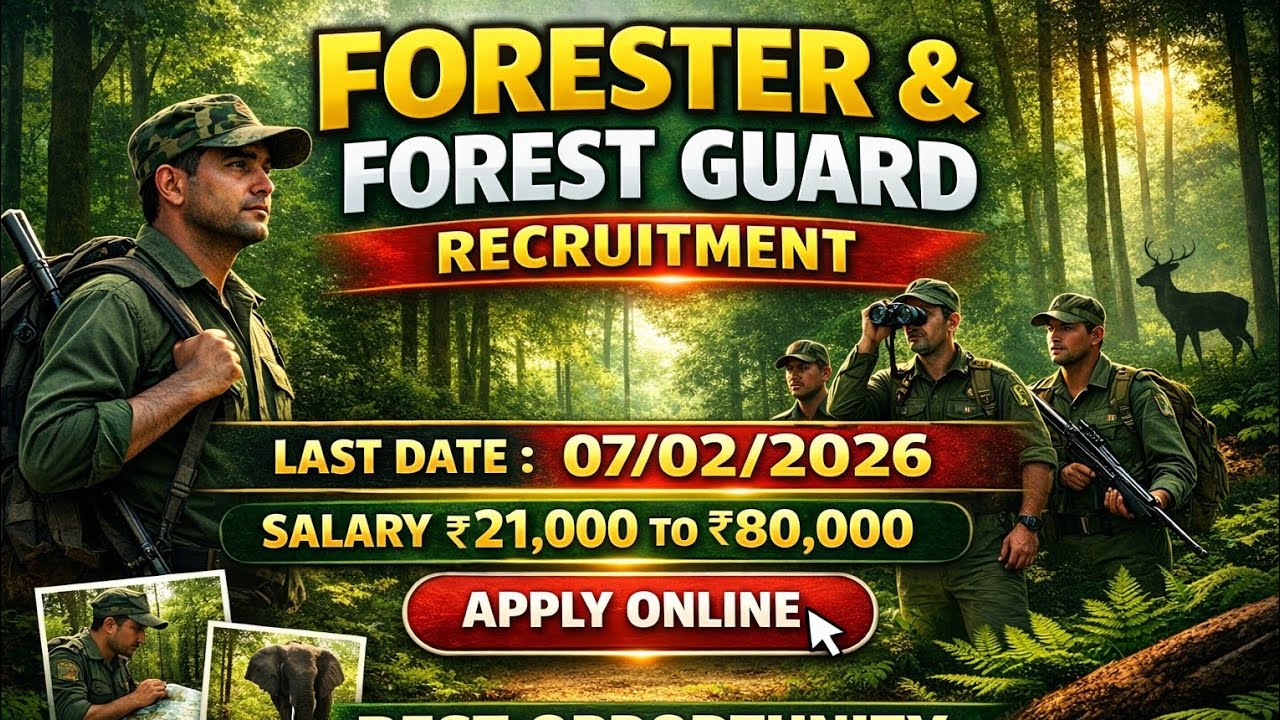ಭಾರತೀಯ ಅರಣ್ಯ ಇಲಾಖೆ ಹೊಸ ಅಧಿಸೂಚನೆ/new Forest department job recruitment 2026