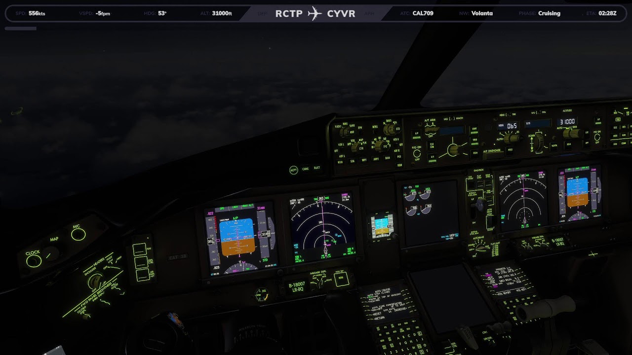 [MSFS2024]CAL709 | RCTP-CYVR  (Taipei-Vancouver) VCAL 美洲線-溫哥華 Departure
