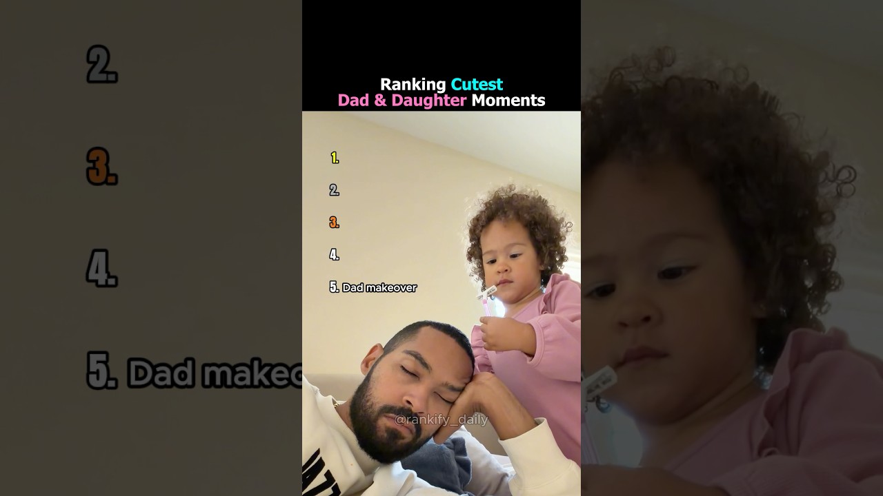 Ranking Cutest Dad & Daughter Moments