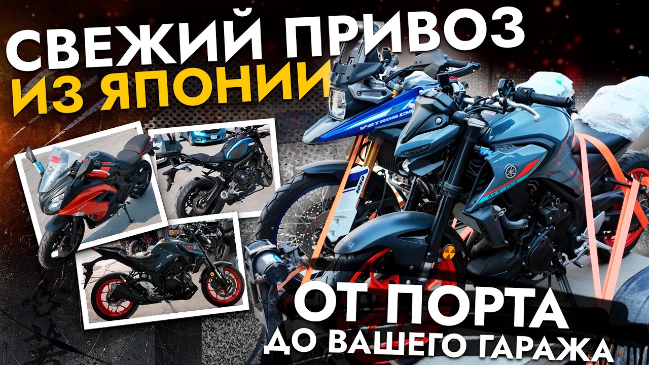 КАК ДОСТАВЛЯЮТСЯ ЯПОНСКИЕ МОТОЦИКЛЫ ❓ МЫ ПОКАЗЫВАЕМ ВЕСЬ ПРОЦЕСС ОТ ПОРТА ДО ДОСТАВКИ КЛИЕНТАМ❗️
