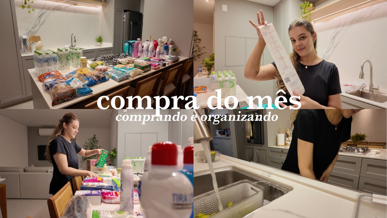 Compra do m&ecirc;s no mercado atacadista, quanto gasto para duas pessoas e organizando todas as compras