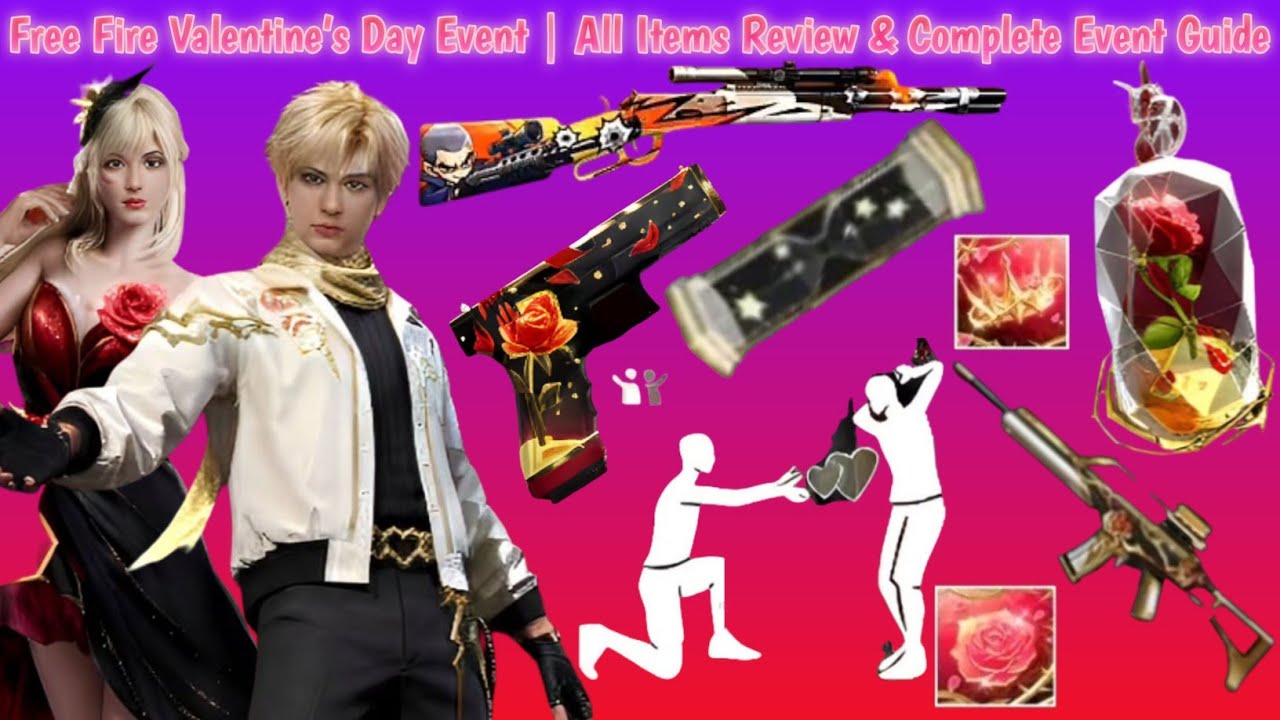 Free Fire Valentine’s Day Event | All Items Review & Complete Event Guide