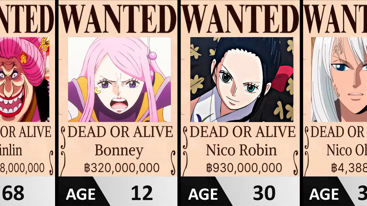 Most WANTED WOMEN in One Piece (With Ages!) 🔥