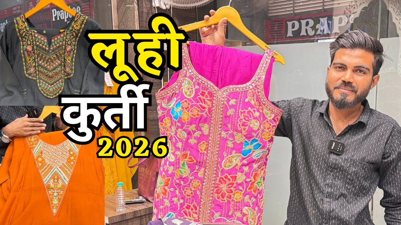 लूही कुर्ती अजूबा कलेक्शन 2026 ❤️ NSTM MARKET, KURTI FACTORY, BOUTIQUE KURTI WHOLESALE MARKET SURAT
