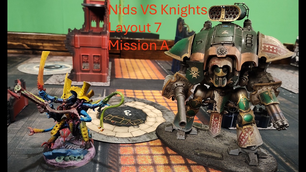 Warhammer 40k Layout 7 Mission A  Practice game.