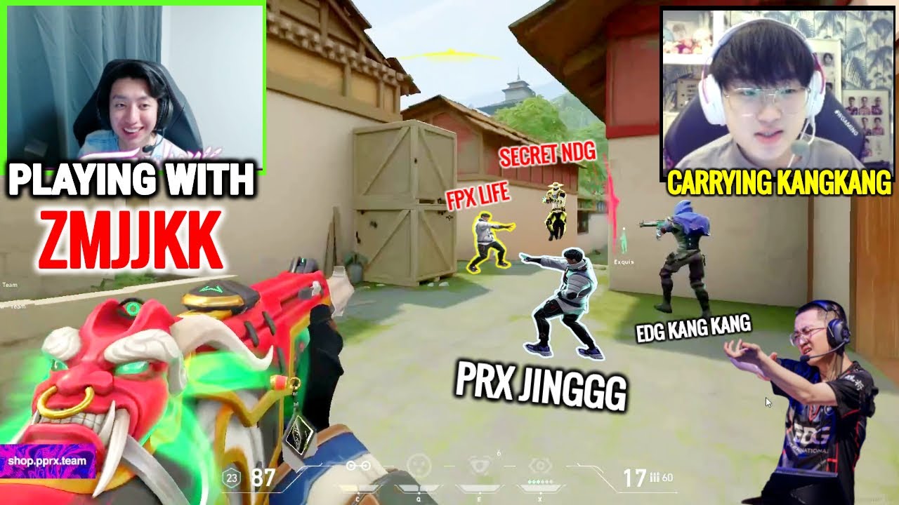 PRX f0rsakeN PRX Jinggg Met EDG Kang Kang Playing in One Team & Destroyed FPX Life in Radiant Ranked