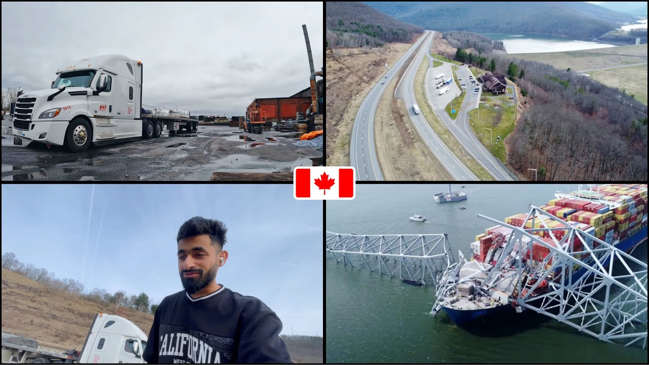 Baltimore Bridge Geerne (COLLAPSED) ke kaarn Huge Traffic in the City || VK256
