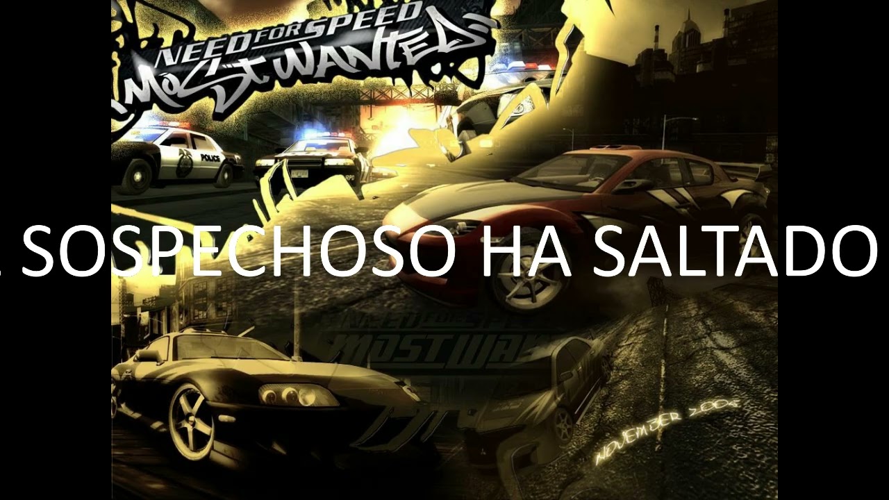 RADIO DE POLICIA NEED FOR SPEED MOST WANTED 2005 EL SOSPECHOSO HA SALTADO