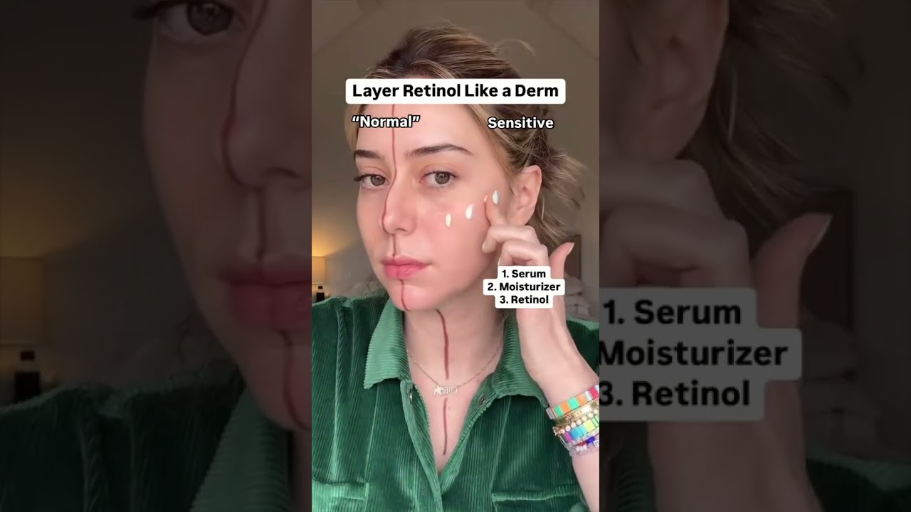 CUSHION your retinol !  #retinol #retinolskincare #tretinoin