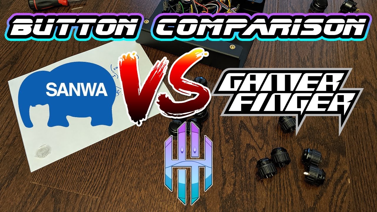 Sanwa VS Gamerfinger Cherry MX Speed Silver Fightstick Buttons