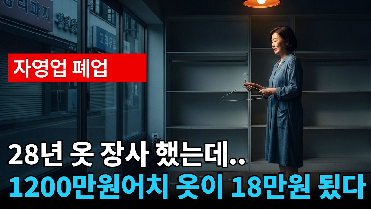 28년 옷 팔았는데, 이제 손님이 한 명도 안 옵니다 | 55살 여사장의 마지막 날 [실화]