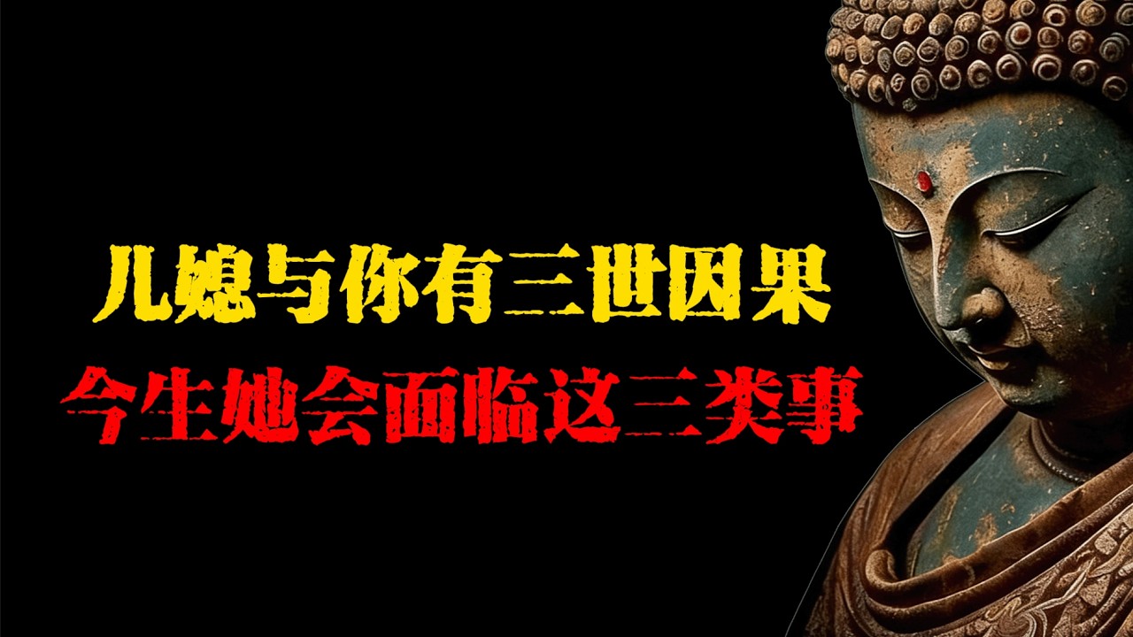 佛學：兒媳與你有三世因果，今生你的兒媳會面臨這三類事  #佛學 #佛法 #佛教 #禅悟佛心 #因果報應 #傳統文化 #佛教文化 #修心修行