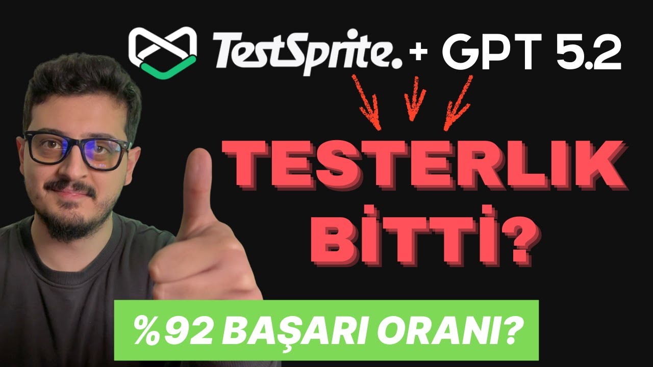 AI Test Süreçlerine Girdi! | GPT 5.2 + TestSprite (%92 Başarı?)