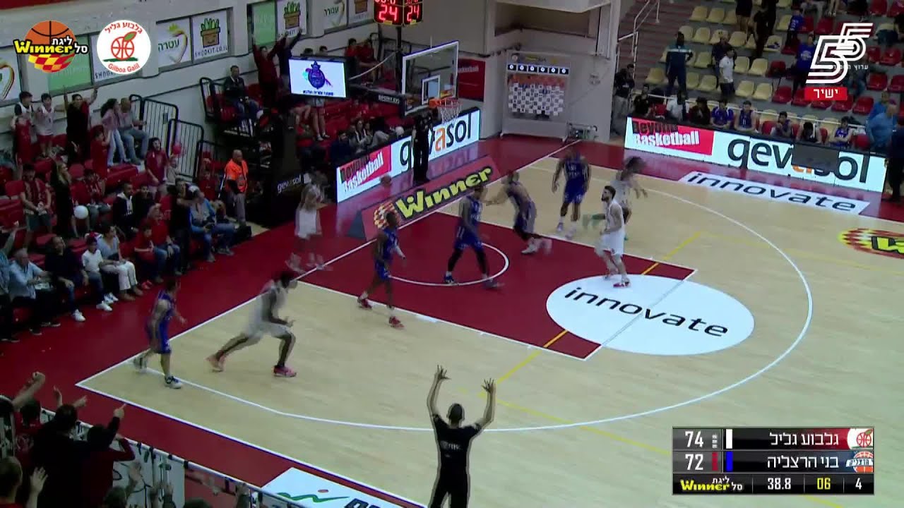 Tony Carr Assists in Hapoel Gilboa Galil vs. Bnei Herzliya