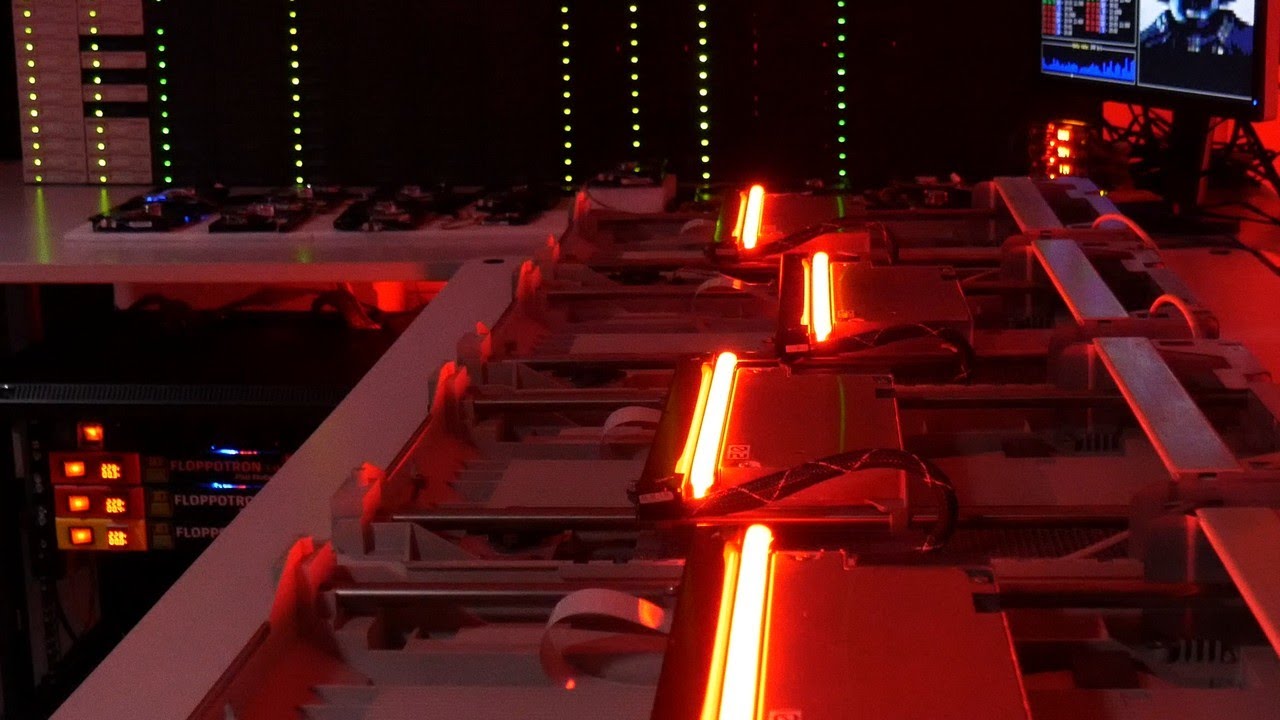Star Wars Theme on FLOPPOTRON 3.0