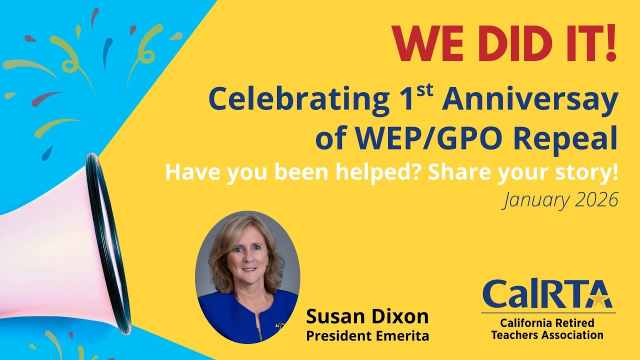Celebrating 1rst Anniversary of WEP GPO Repeal