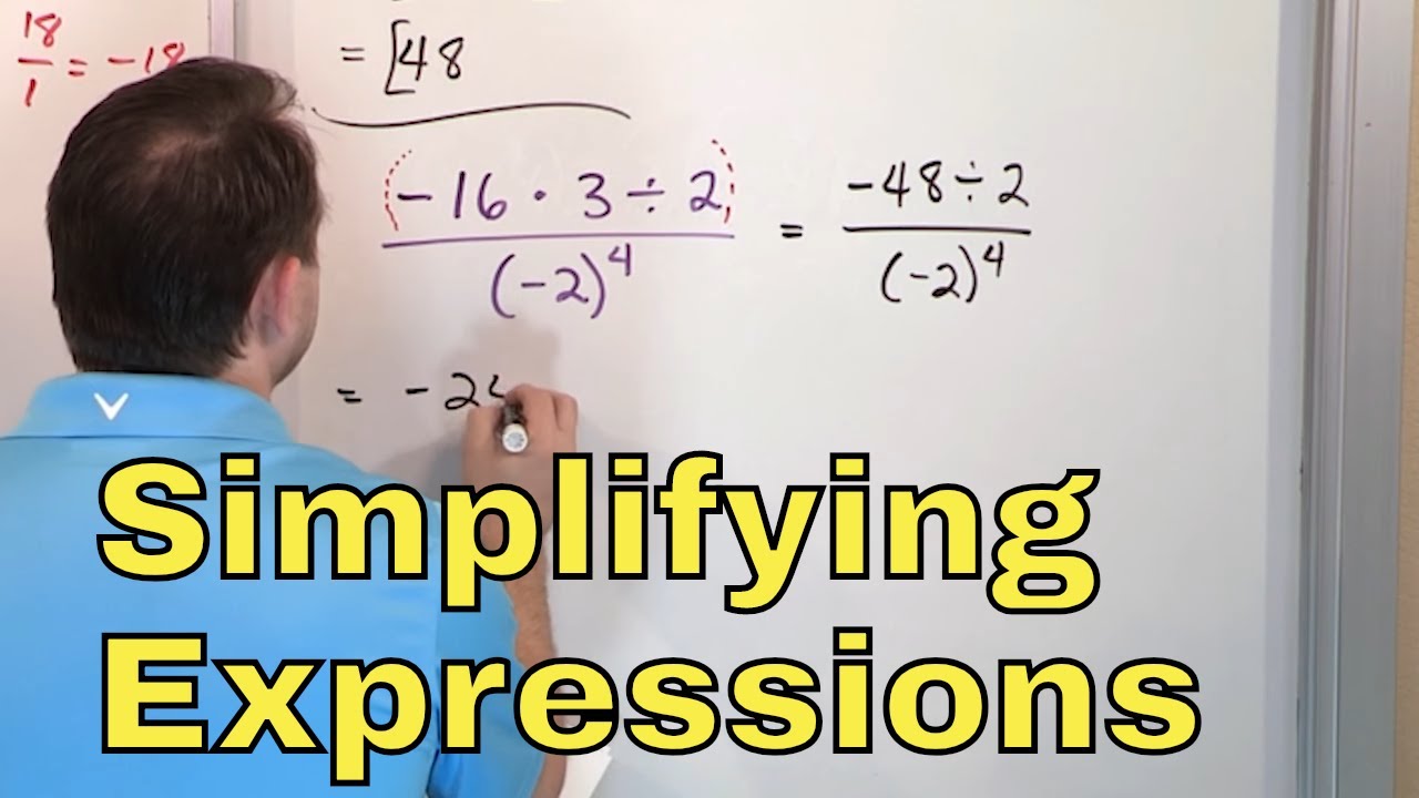 06 - Simplifying Algebraic Expressions that Involve Division, Part 1