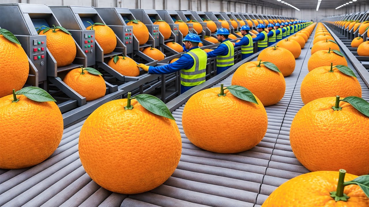 How Inside the Orange Juice Factory??? | How Million-Dollar Products Are Made (SECRET FACTORY)