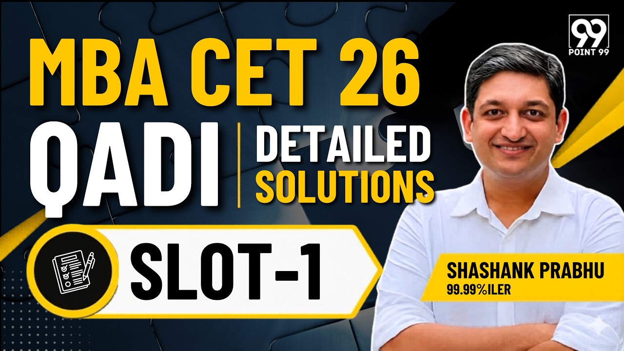 Maharashtra MBA CET 2026 Full Solutions Slot 1 QADI
