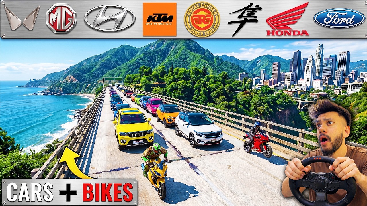 GTA 5 Indian Cars and Bikes Highway Drag Race GTA 5