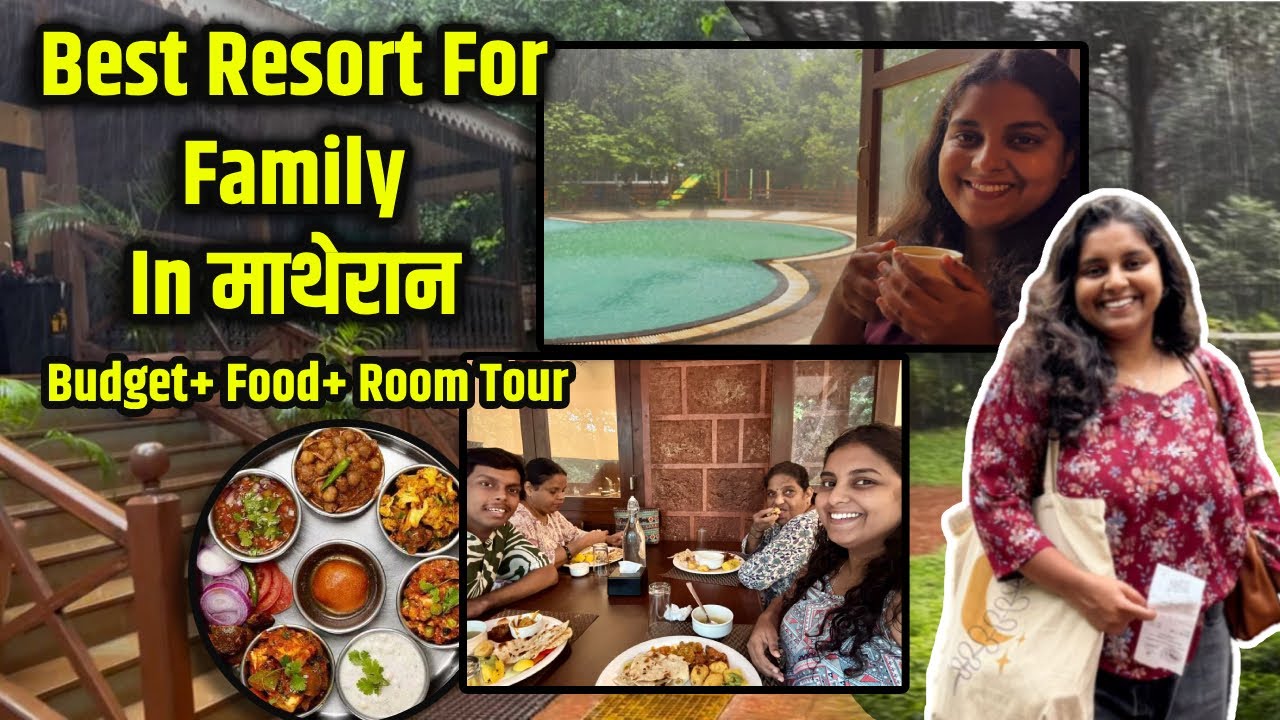 माथेरानचं सगळ्यात सुंदर रिसॉर्ट फॉर Family Trip । Best Food, Pool, Puppet Show। Scarlet Resort Vlog