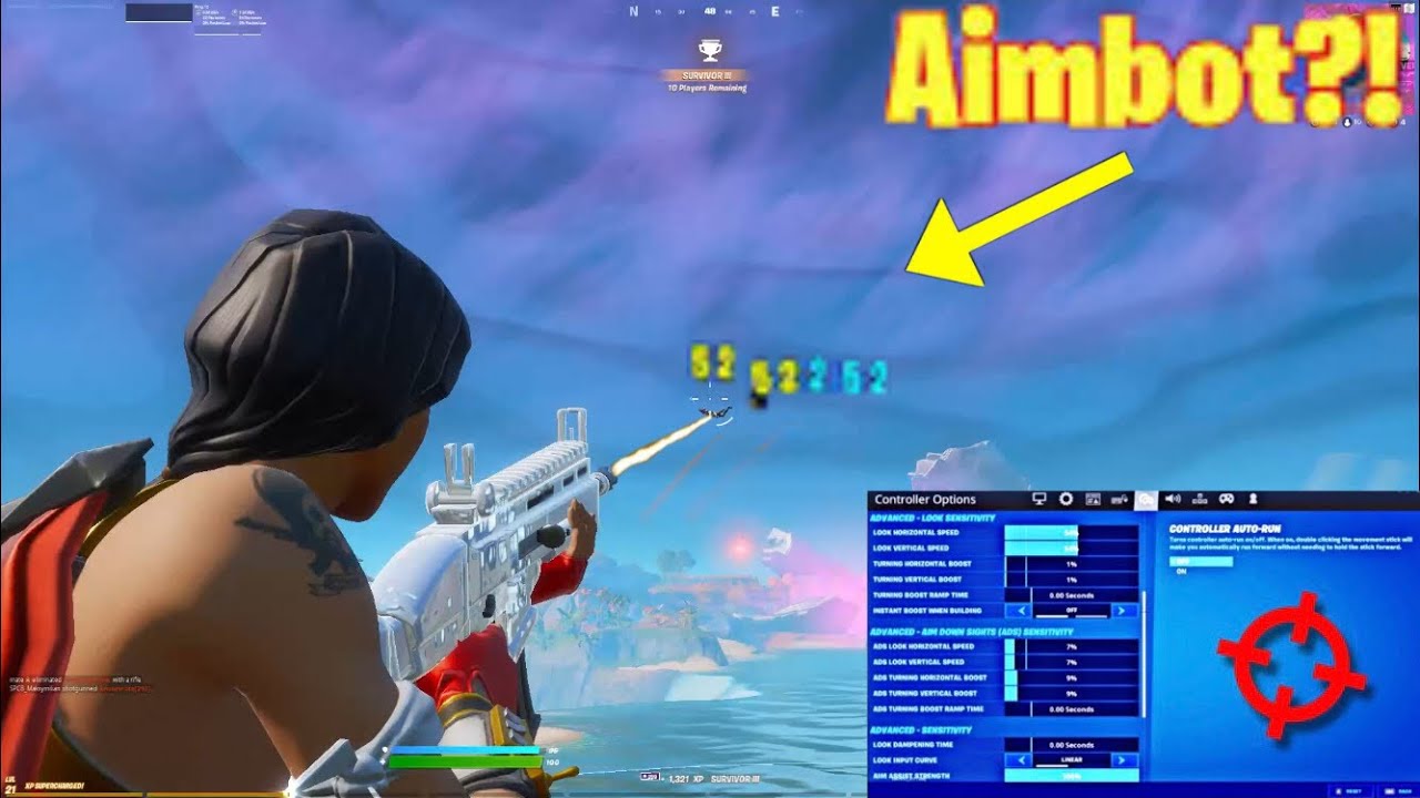 My New Secret Linear *HEADSHOT ONLY* Aimbot Settings for Fortnite PS4/XBOX/PC