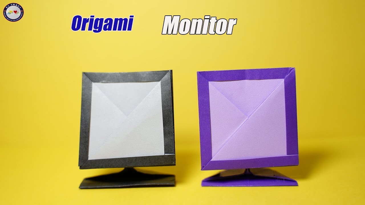 Origami Monitor - How To Make Origami Monitor Paper - DIY