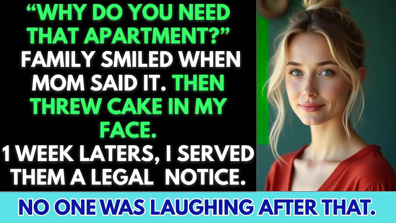 My Family Threw a Cake at Me at a Family Meeting — For Refusing to Give My $300K Apartment to ...