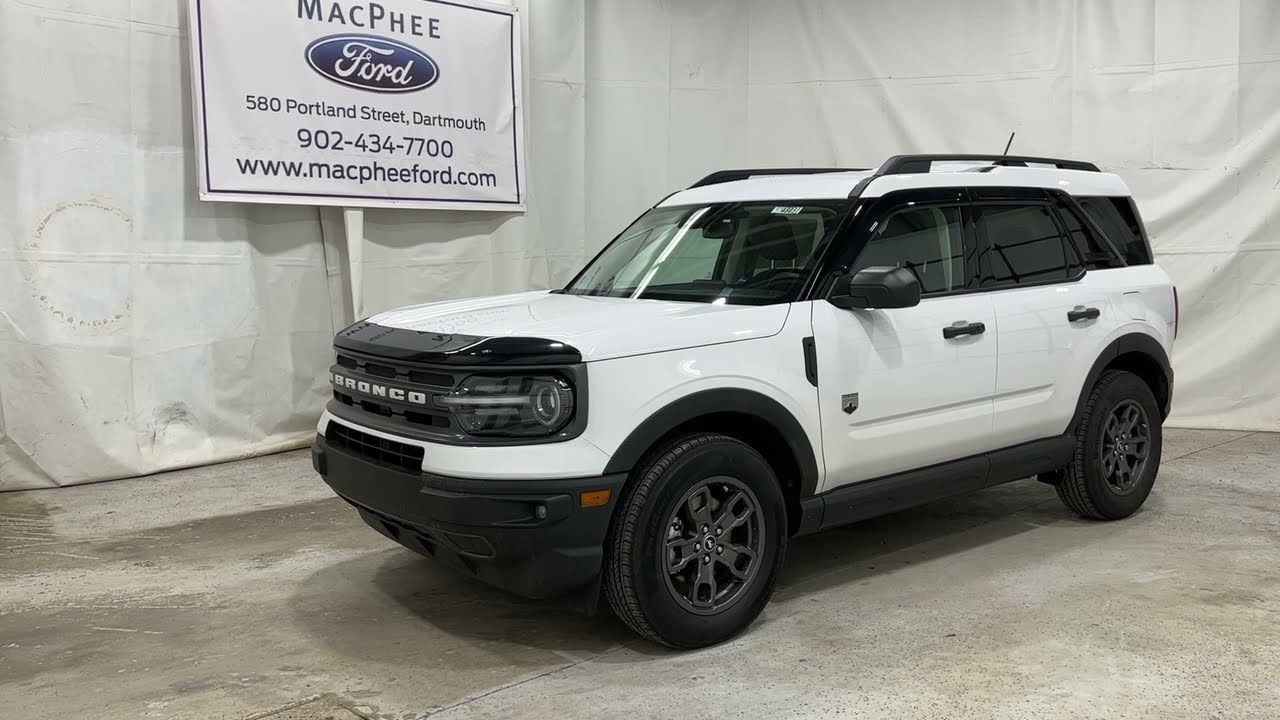 White 2021 Ford Bronco Sport BIG BEND Review   - MacPhee Ford
