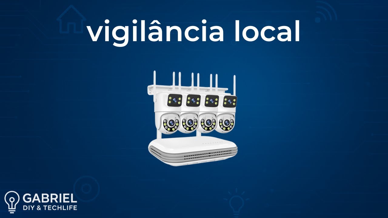 Central de vídeo - NVR com camêras sem fios!