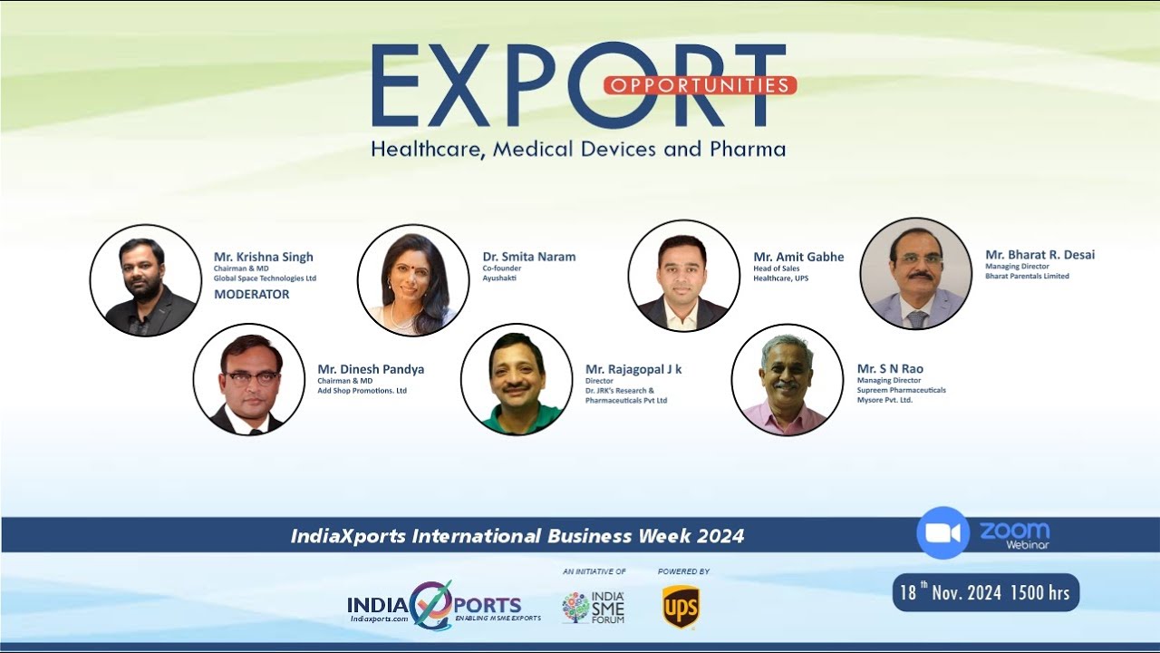 Export Opportunities in Healthcare, Medical Devices & Pharma for MSMEs