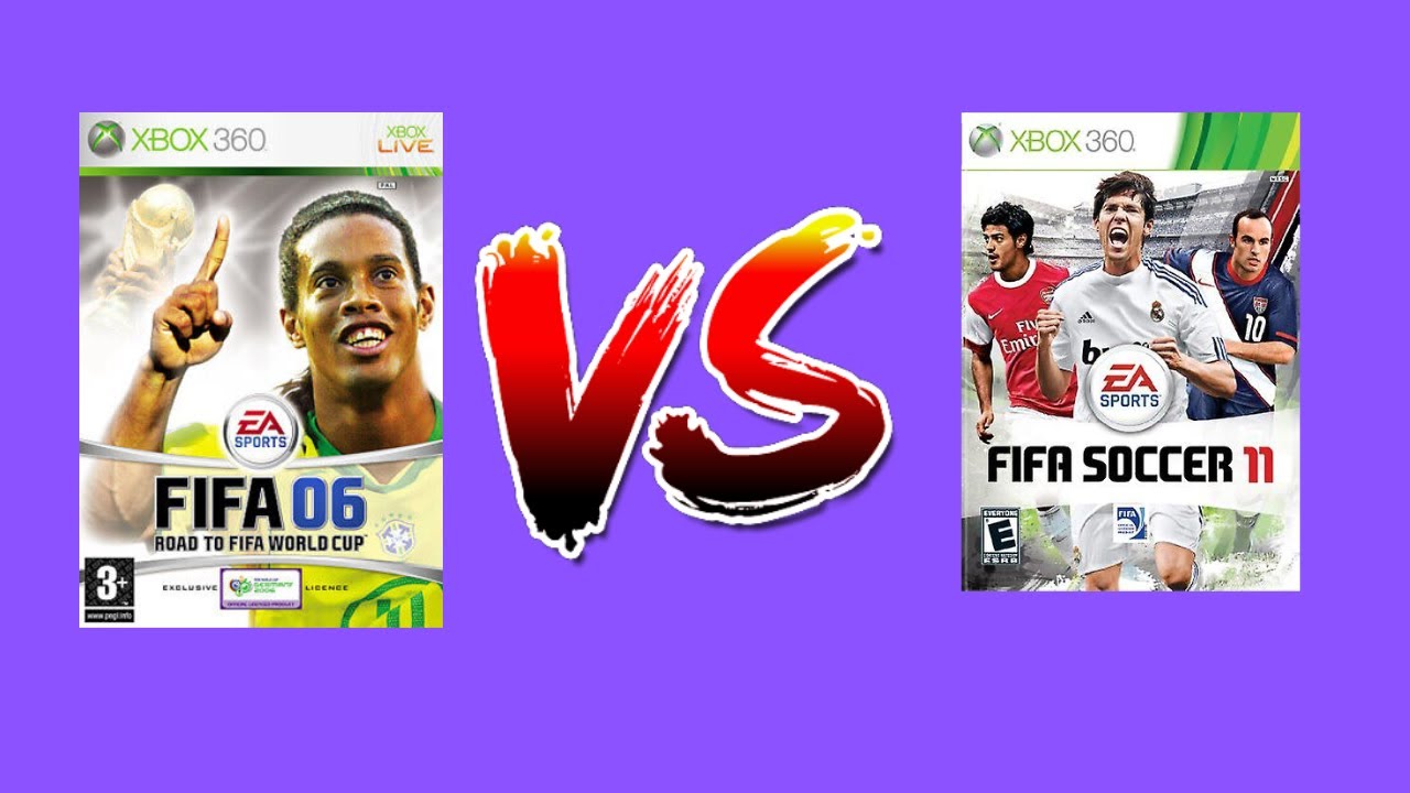 FIFA 06 Road To FIFA World Cup vs FIFA 11 Side by Side