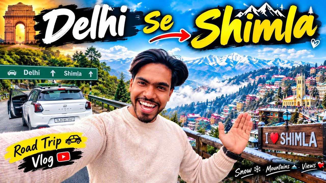 Shimla trip family friends🤩🤣⛰️ Episode 1 #shimla #trip #friends #vlog #funny | Vlogstar summu |