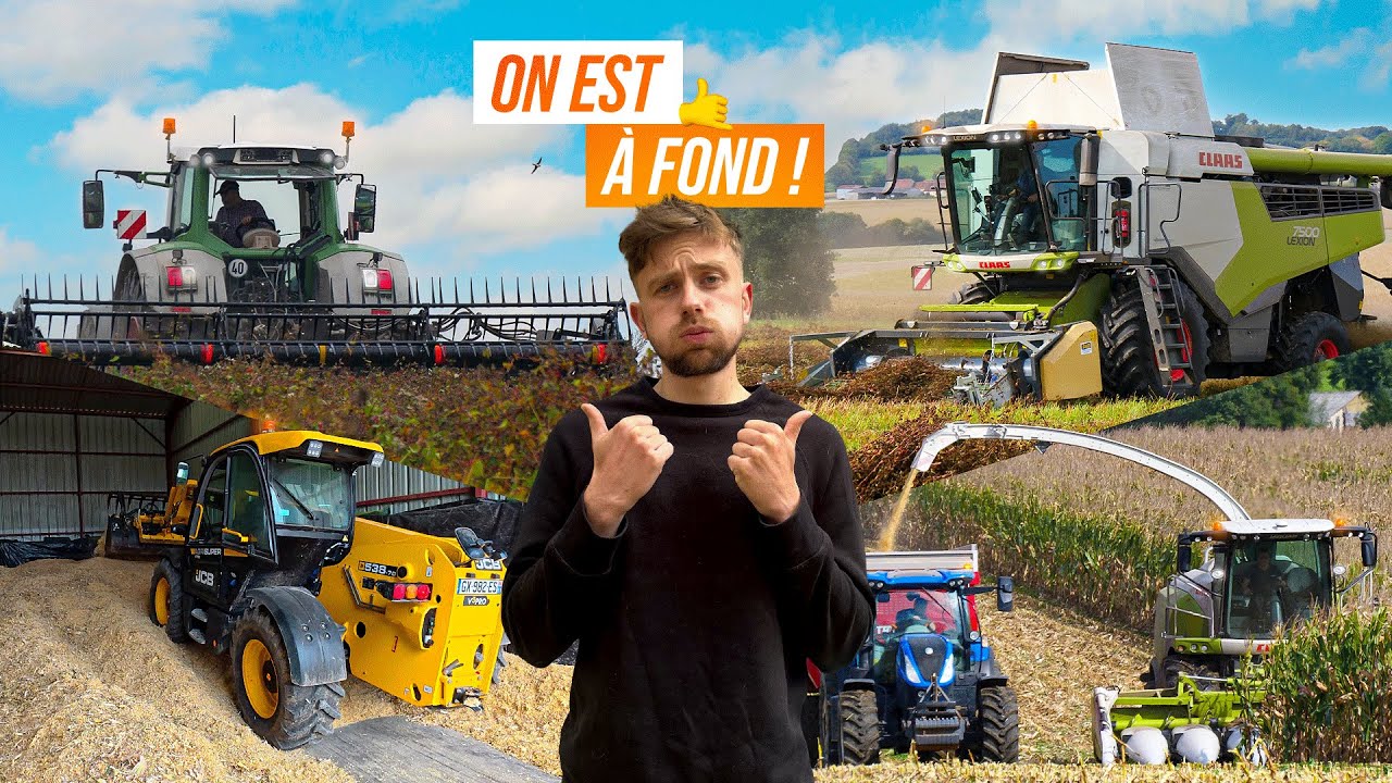 SEMAINE CHARGÉE : ENSILAGE DE MAÏS ÉPI, MOISSON SARRASIN...